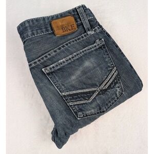 BKE Aiden Skinny Jeans Mens 30/31 Med Wash‎ Distressed Denim